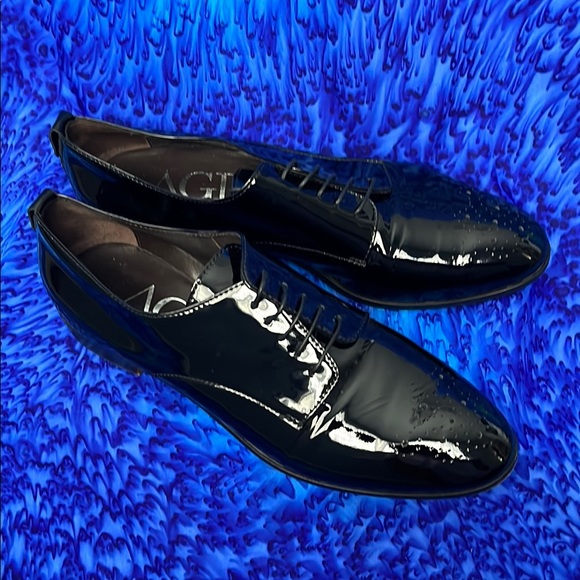 AGL Black Patent Leather Opera Shoes - Womens 43 / 12 - Picture 2 of 13